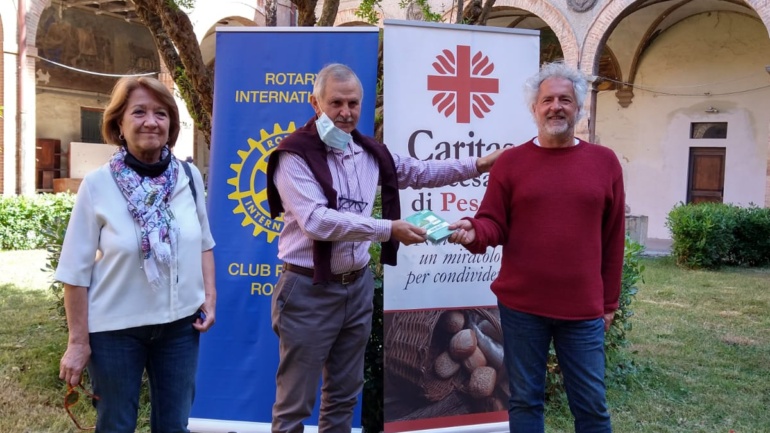 Caritas Pesaro ringrazia il Rotary Club Pesaro Rossini
